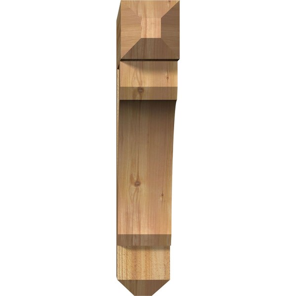 Legacy Craftsman Rough Sawn Bracket, Western Red Cedar, 6W X 28D X 32H